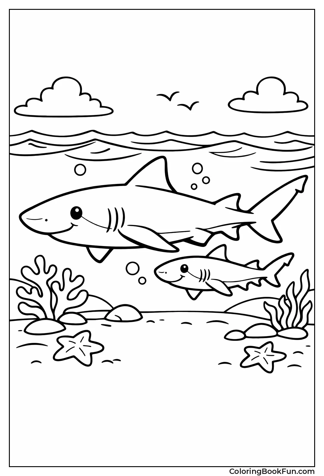 Lemon Shark Mom and Pup