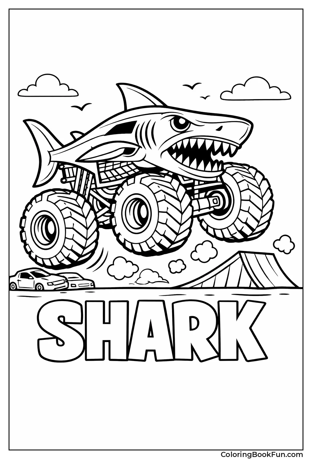 Shark Themed Monster Truck