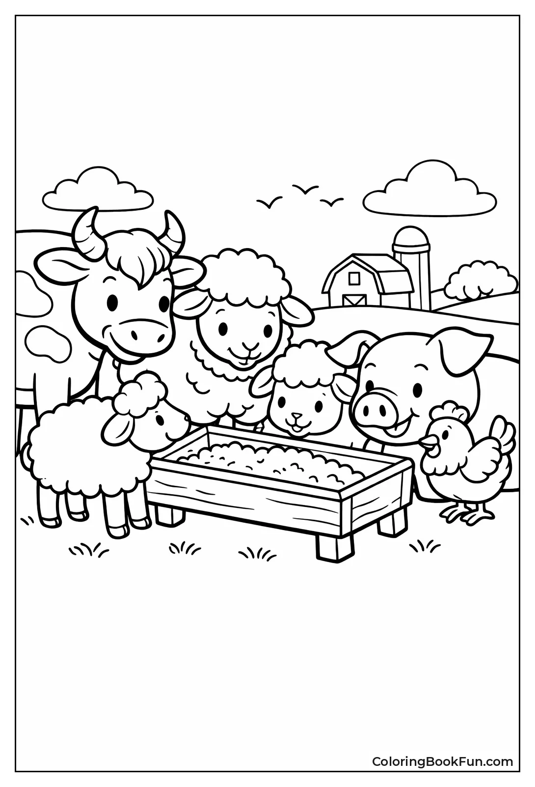 Sheep with Farm Friends