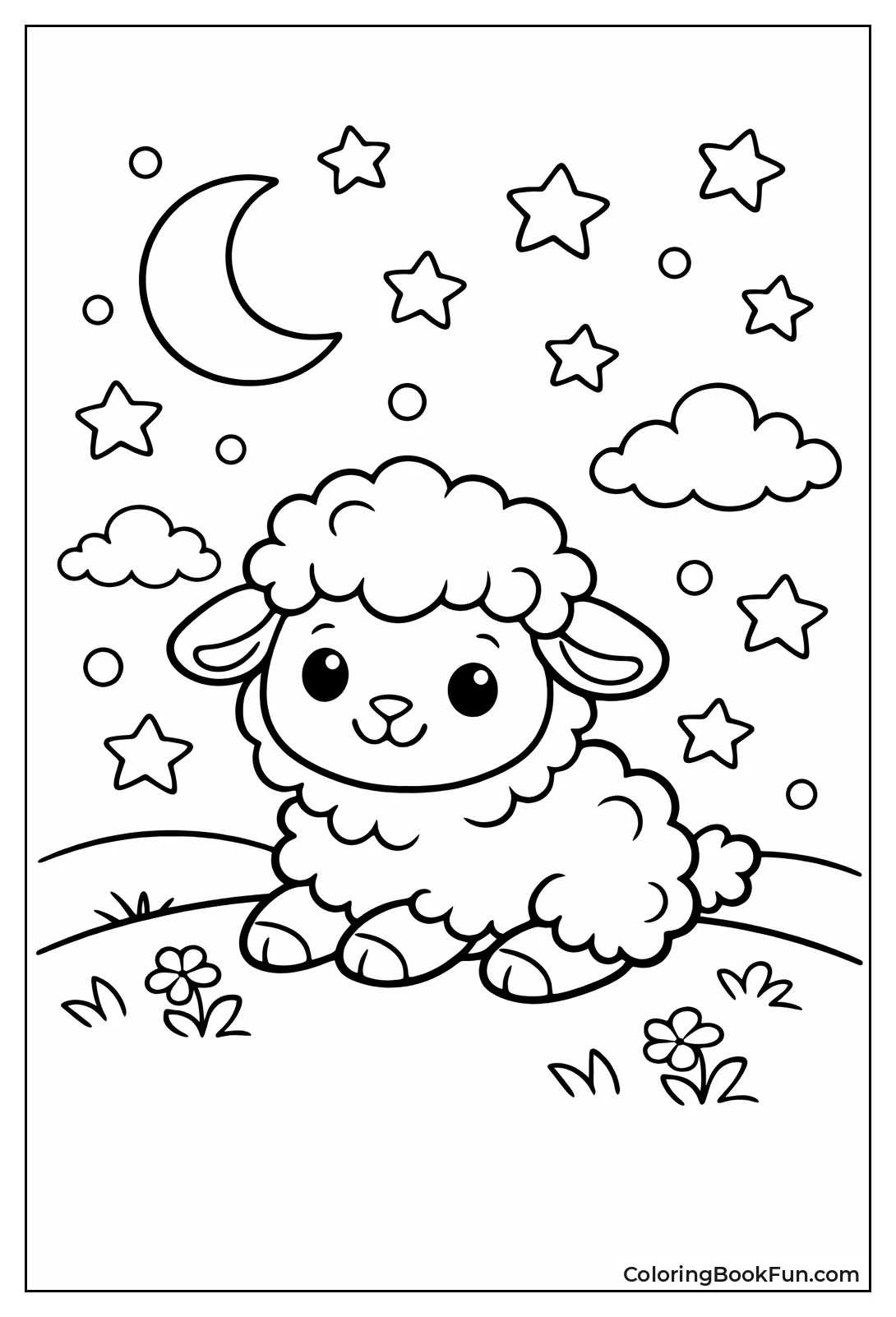 Lamb under Starry Sky