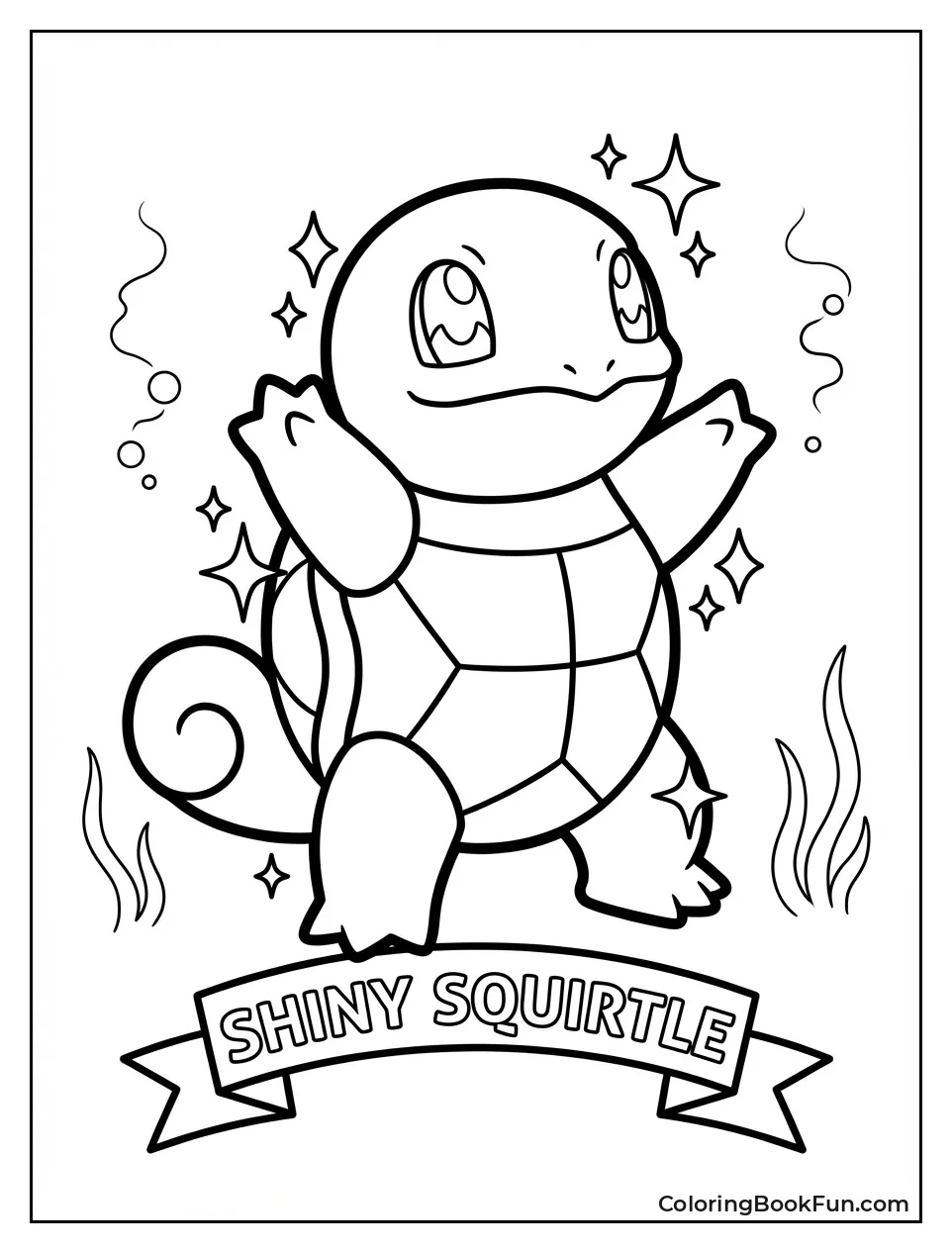 Shiny Golden Squirtle Posing
