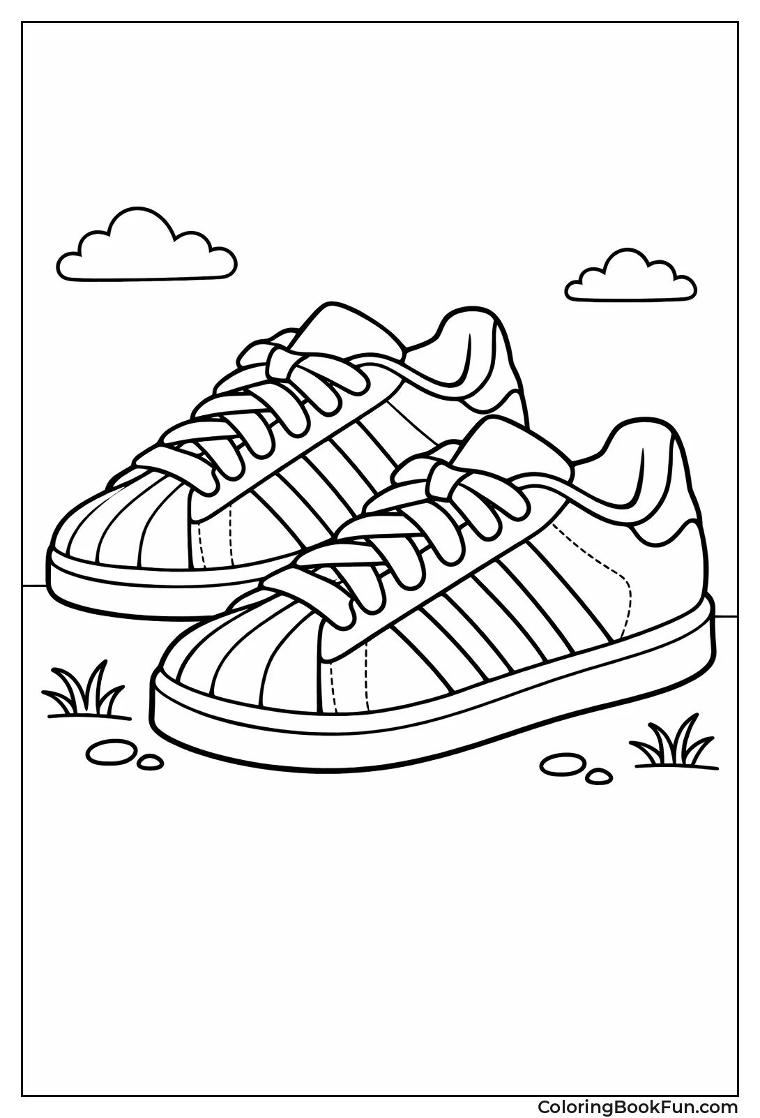 Striped Adidas Sneakers