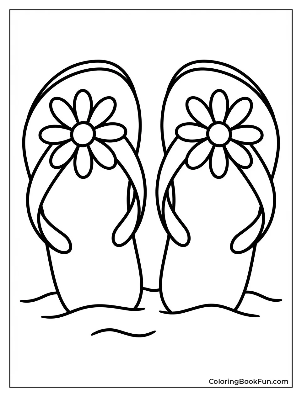 Flower Flip Flops