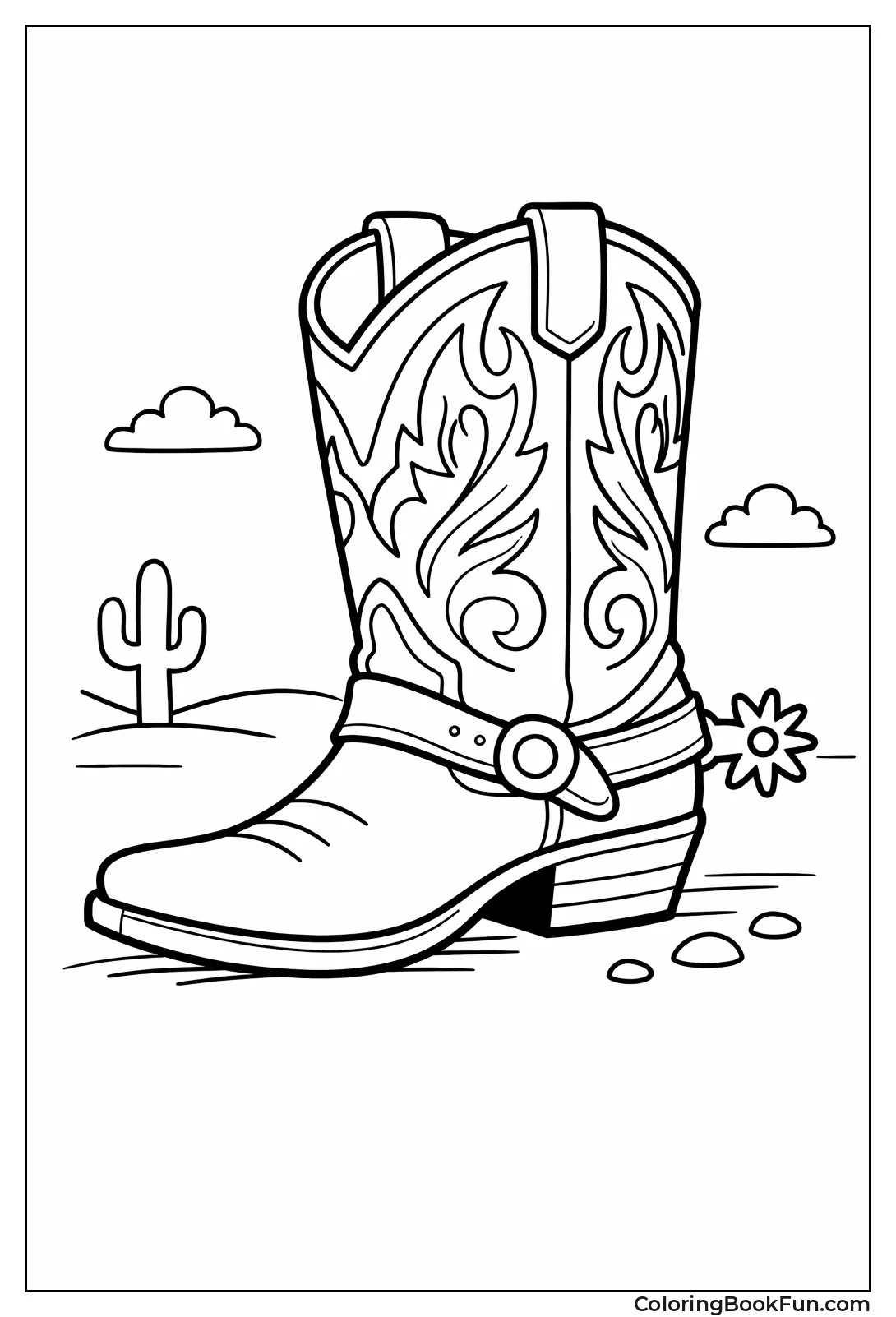 Ornate Cowboy Boot