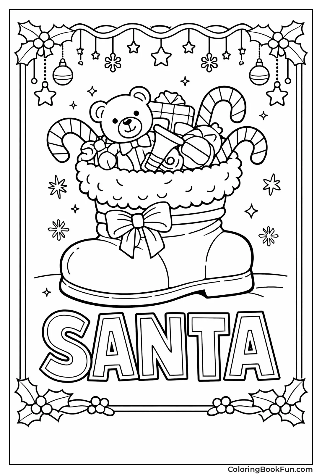 Santa Boot with Toys