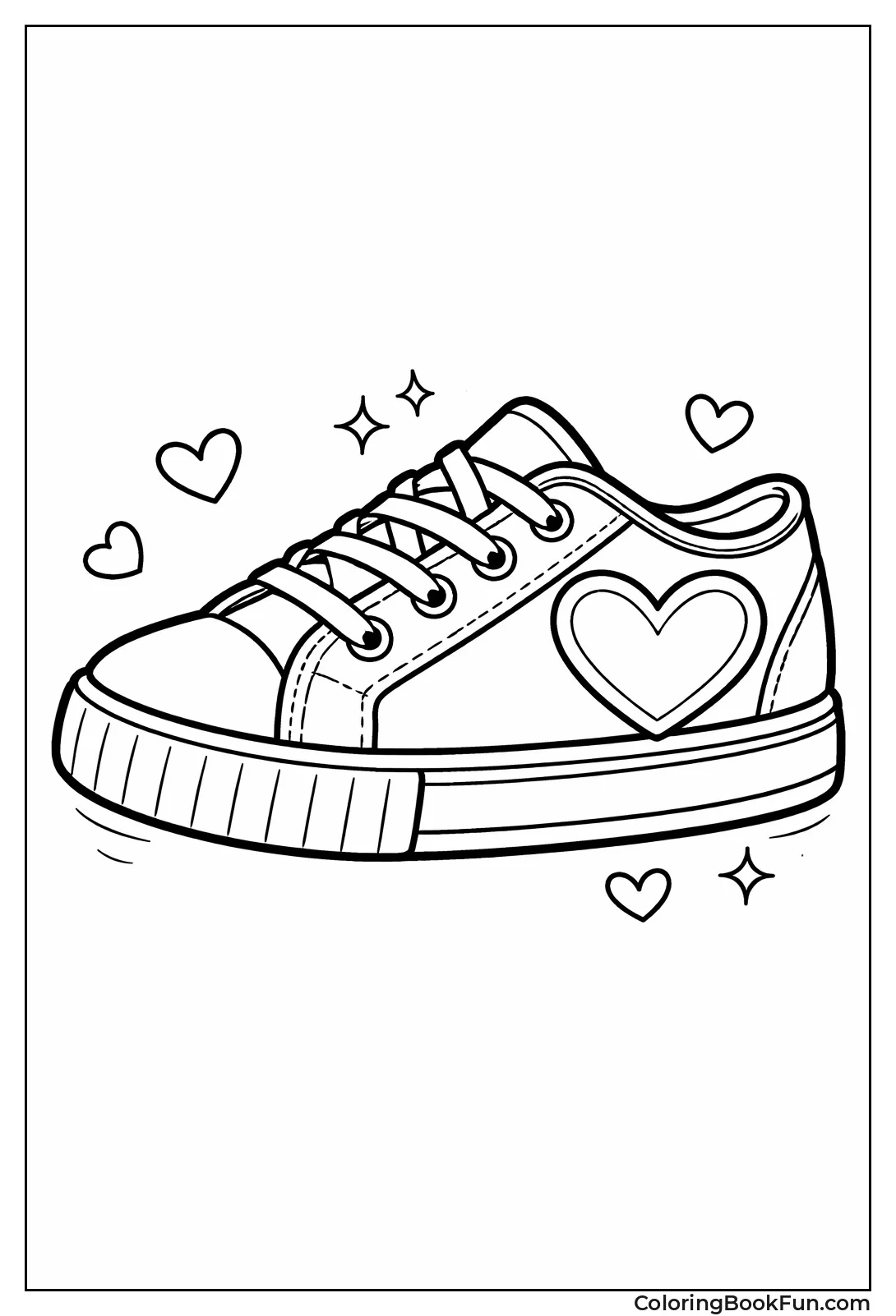 Heart Panel Sneaker