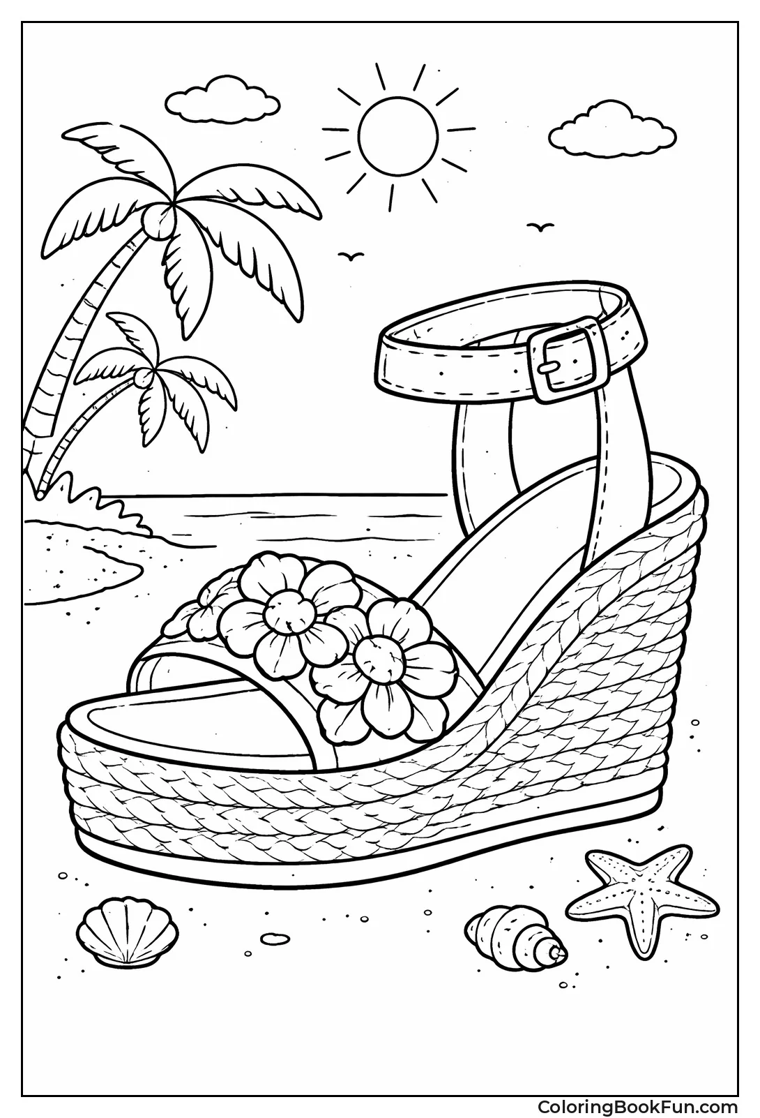 Strappy Wedge Sandal