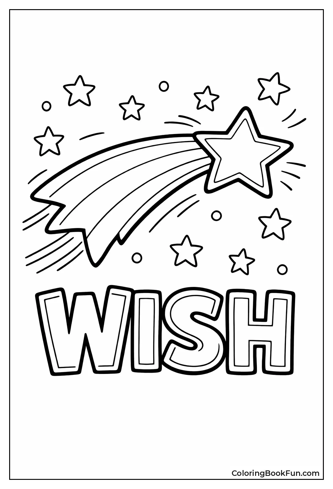 Shooting Star with Trail