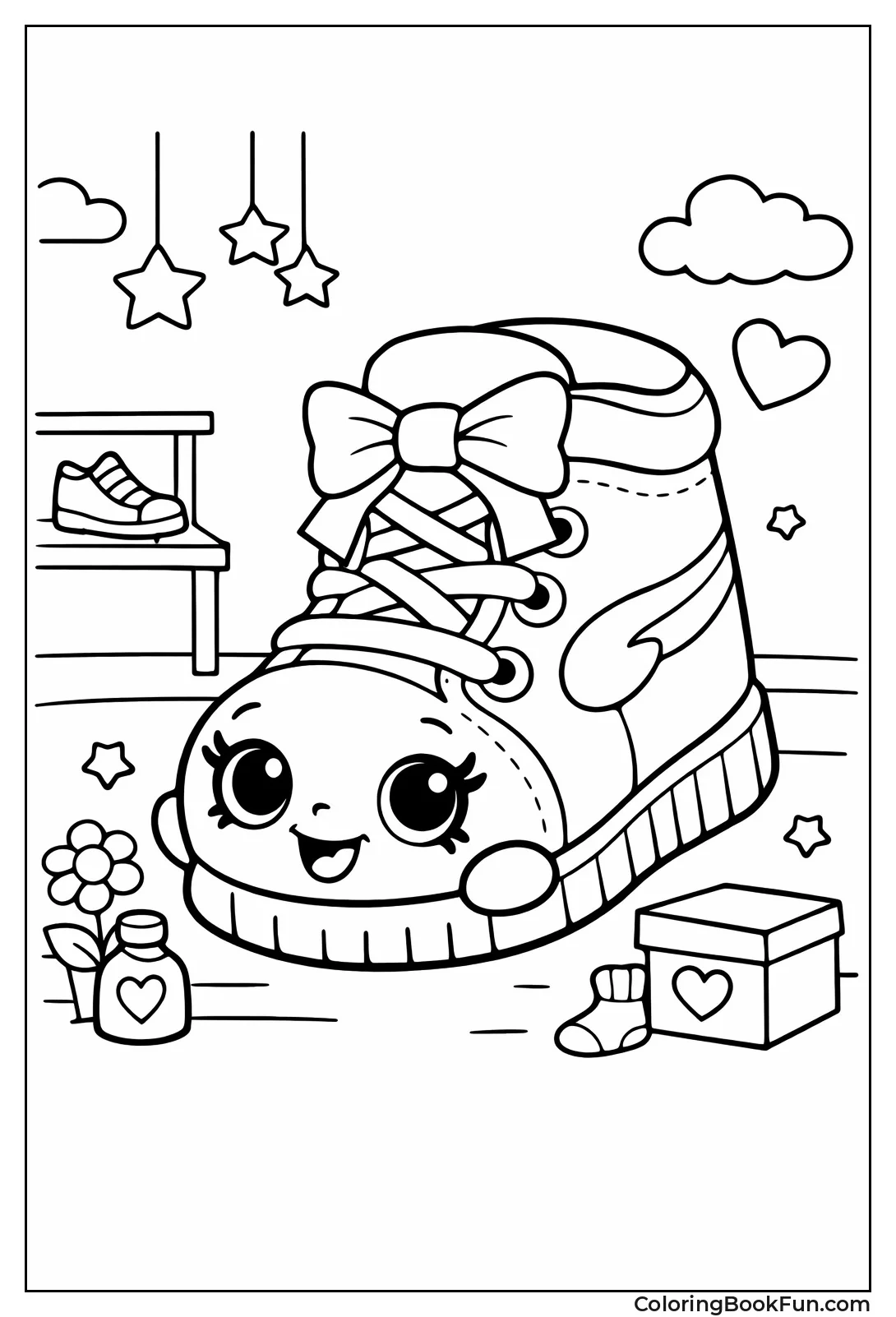 Smiley Shopkins Shoe