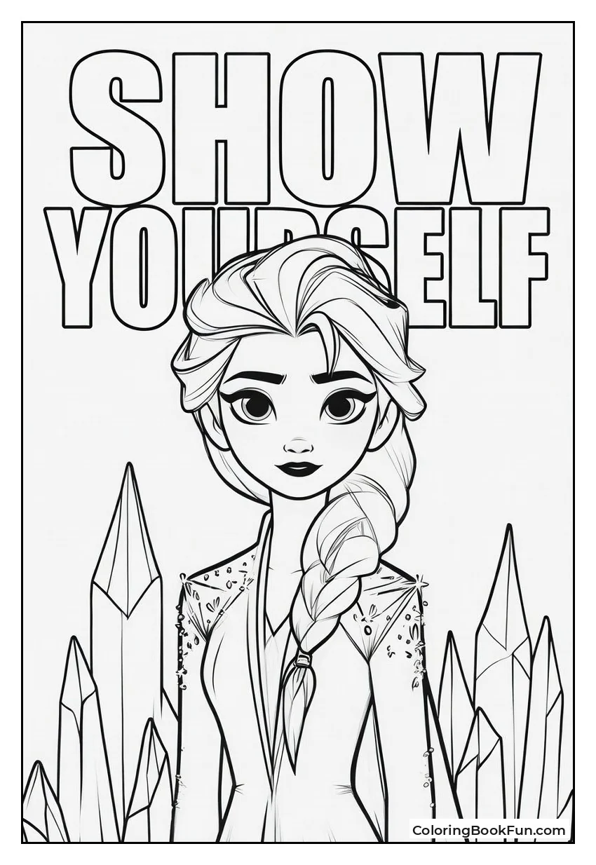 Elsa Glows with Ice Crystals