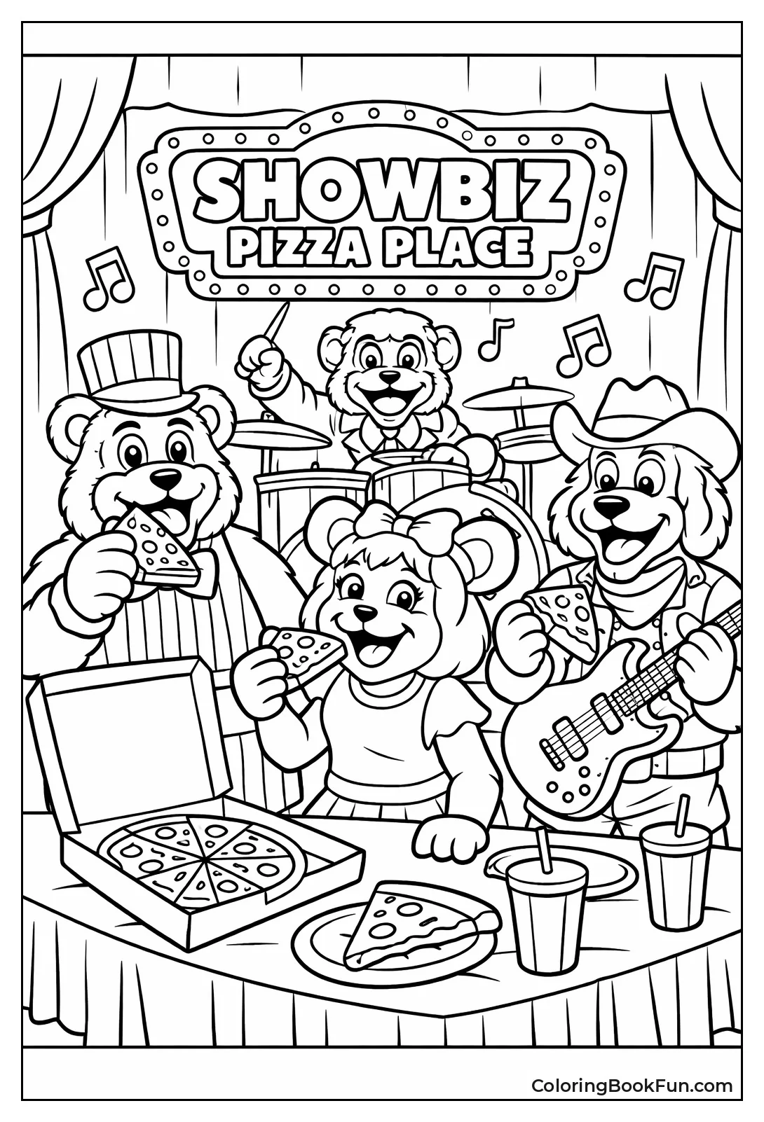 Animatronic Band Eats Pizza