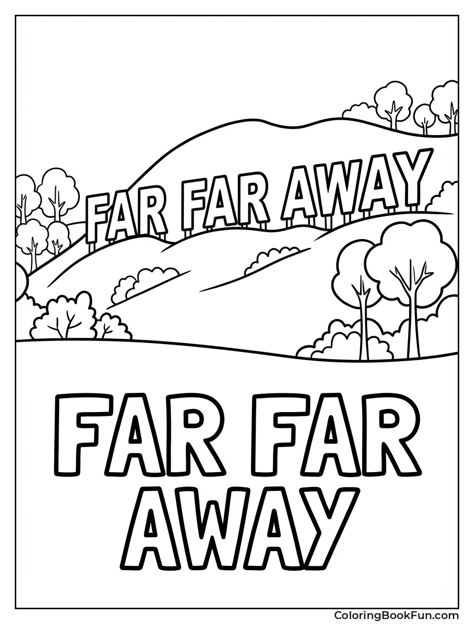 Far Far Away Sign