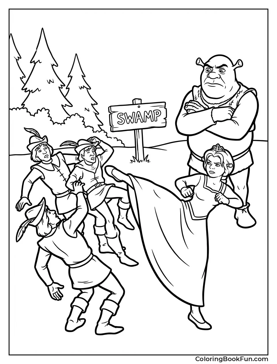 Fiona Kicks Merry Men