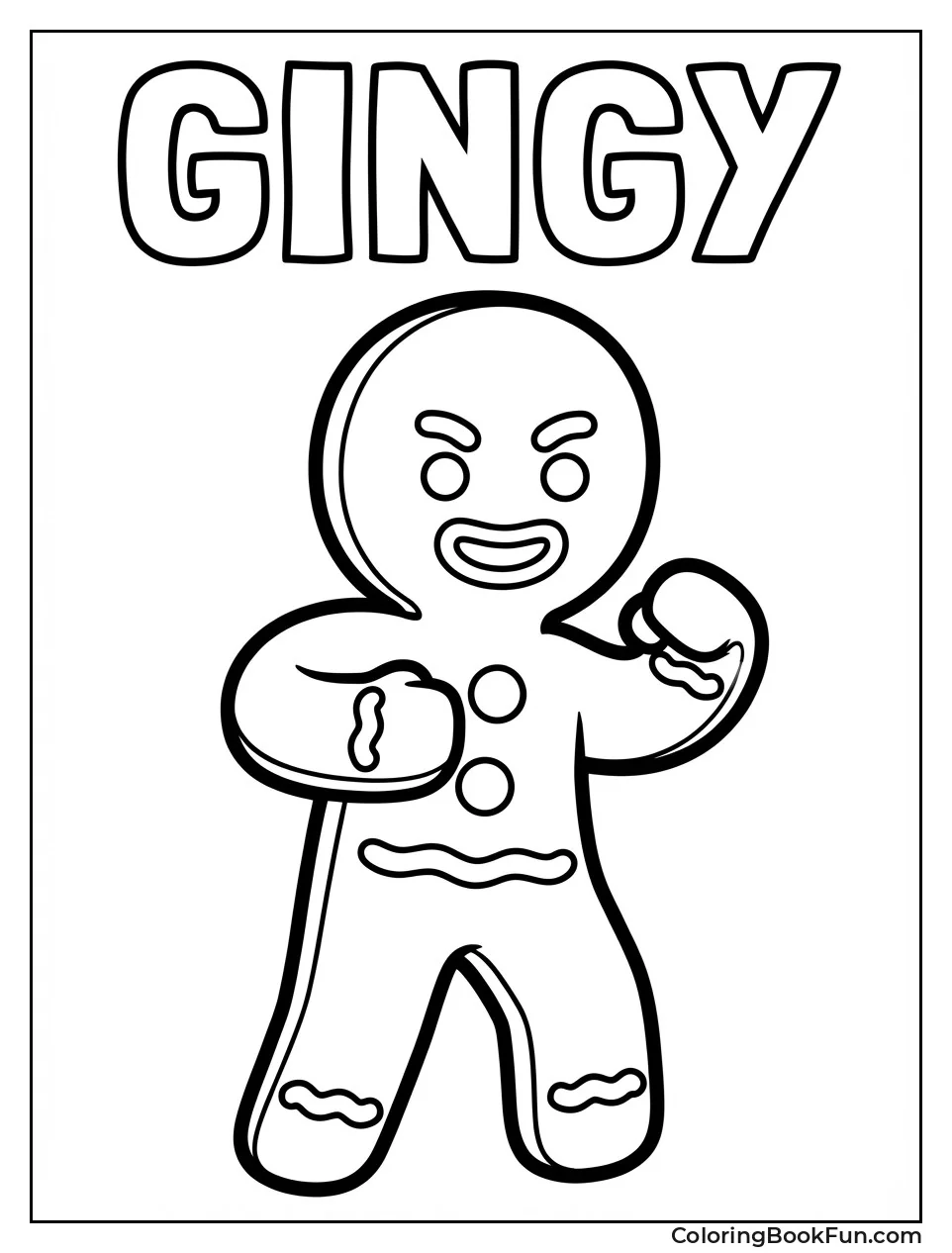 Brave Gingy with Buttons