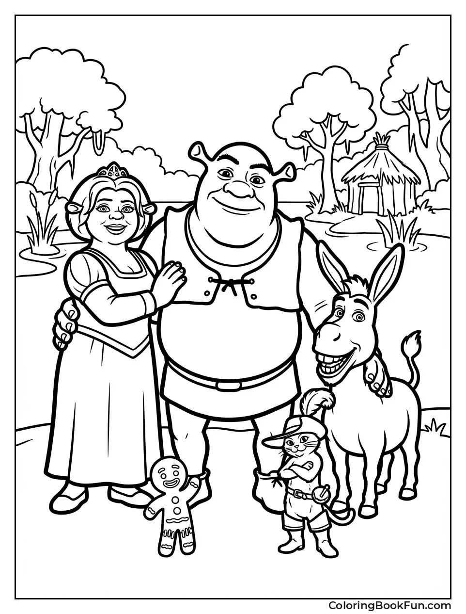 Main Shrek Characters Group