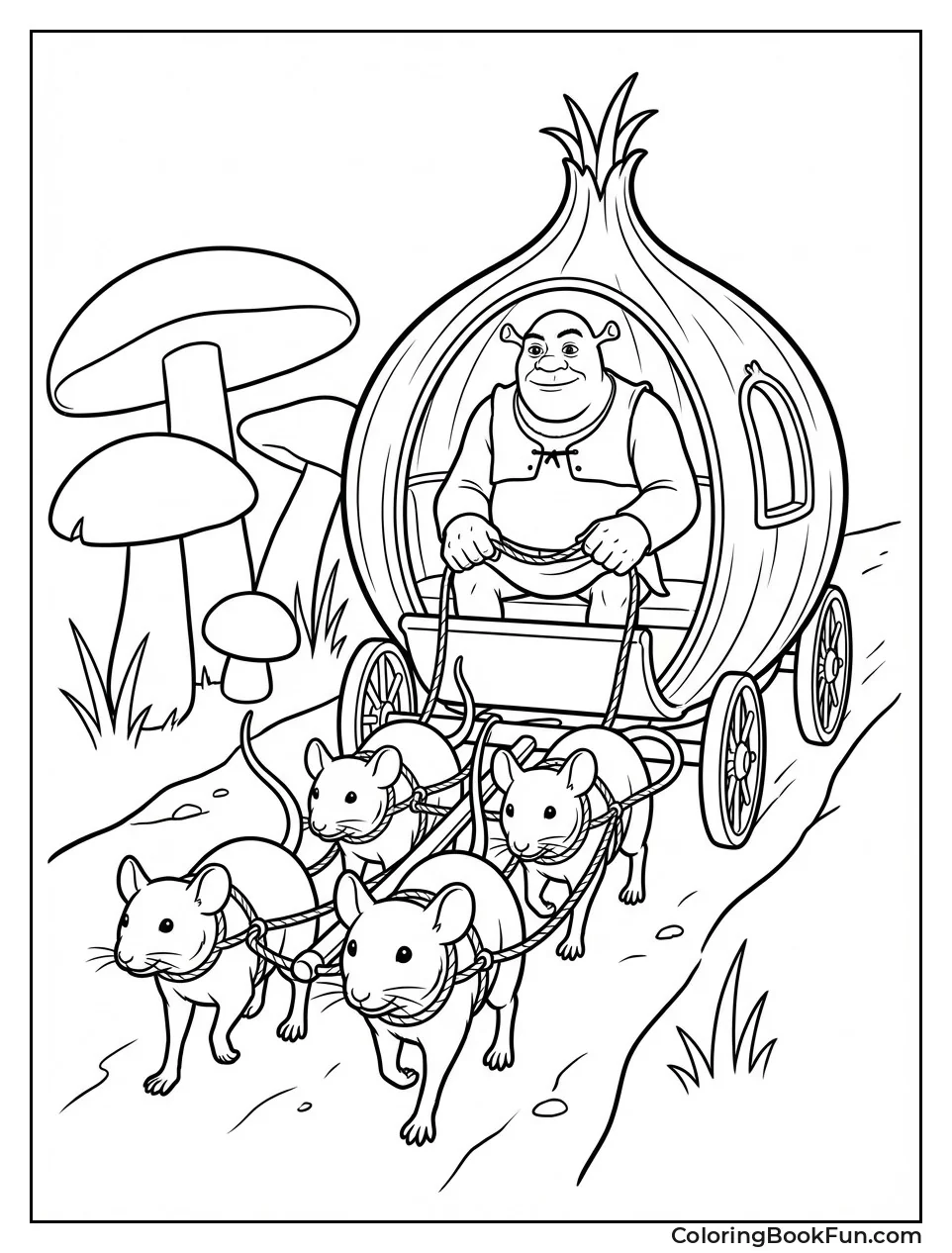 Onion Carriage with Mice