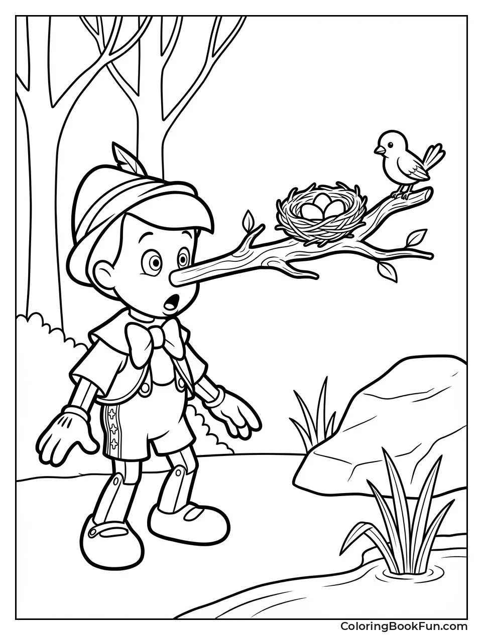 Pinocchio's Nose Grows Long