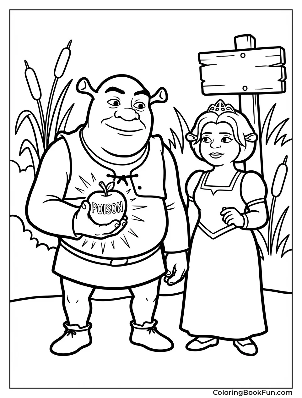 Shrek Holds Poison Apple