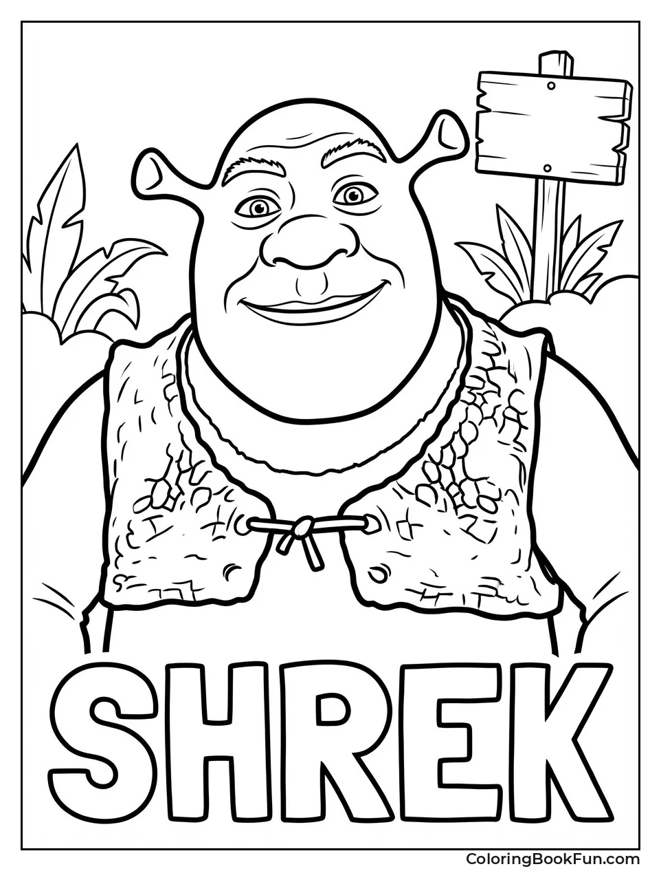 Smiling Shrek Portrait