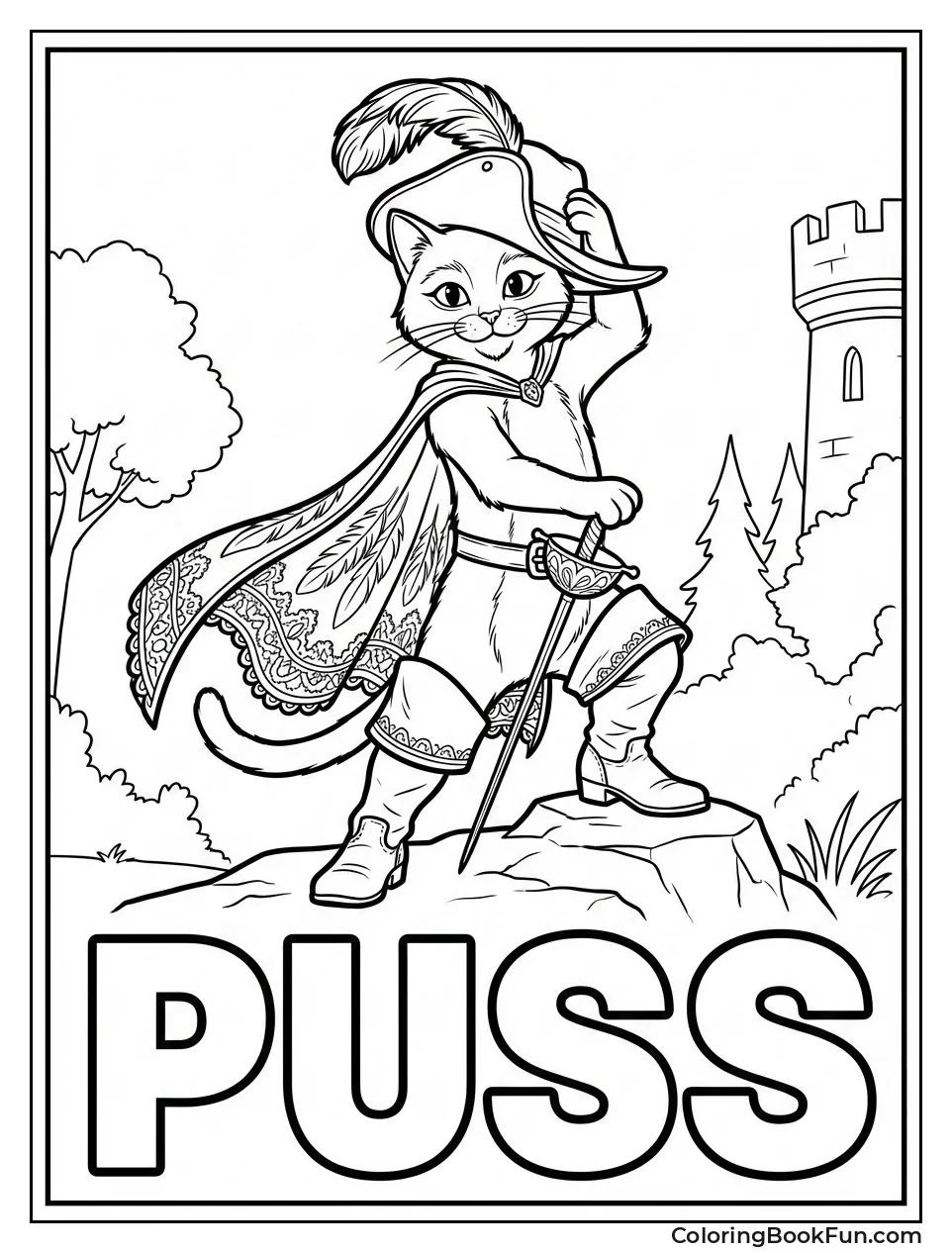 Puss Strikes Heroic Pose