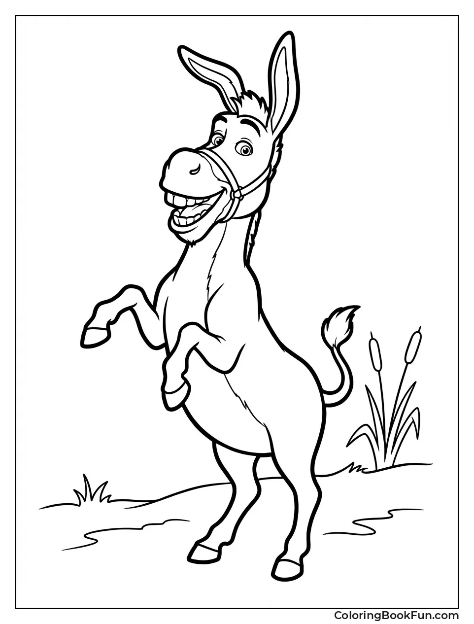 Smiling Donkey Stands Tall