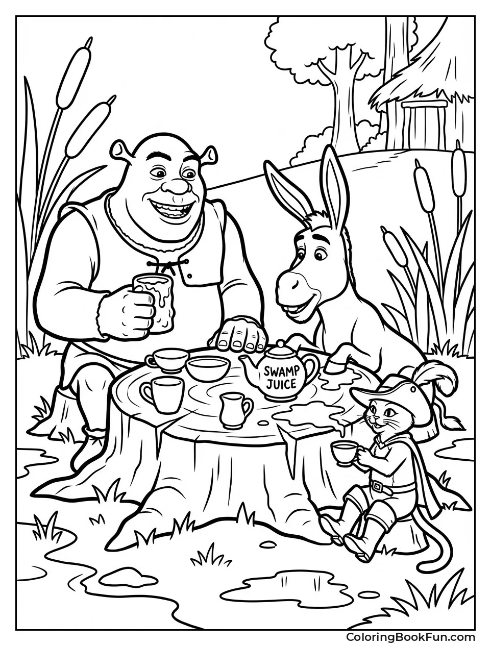 Friends at Swamp Tea