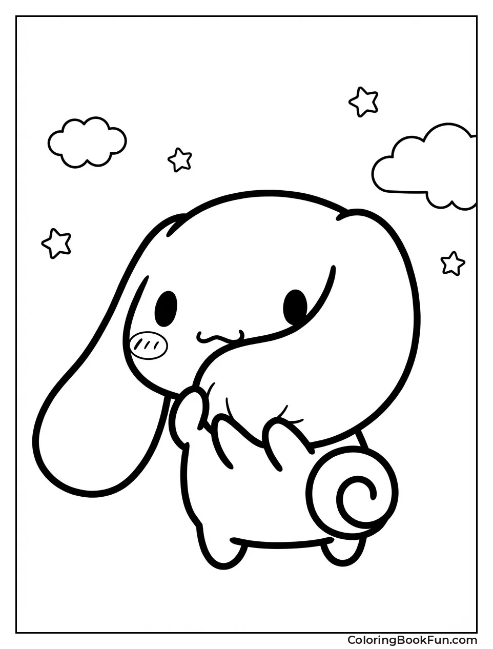 Shy Cinnamoroll Peeking Out