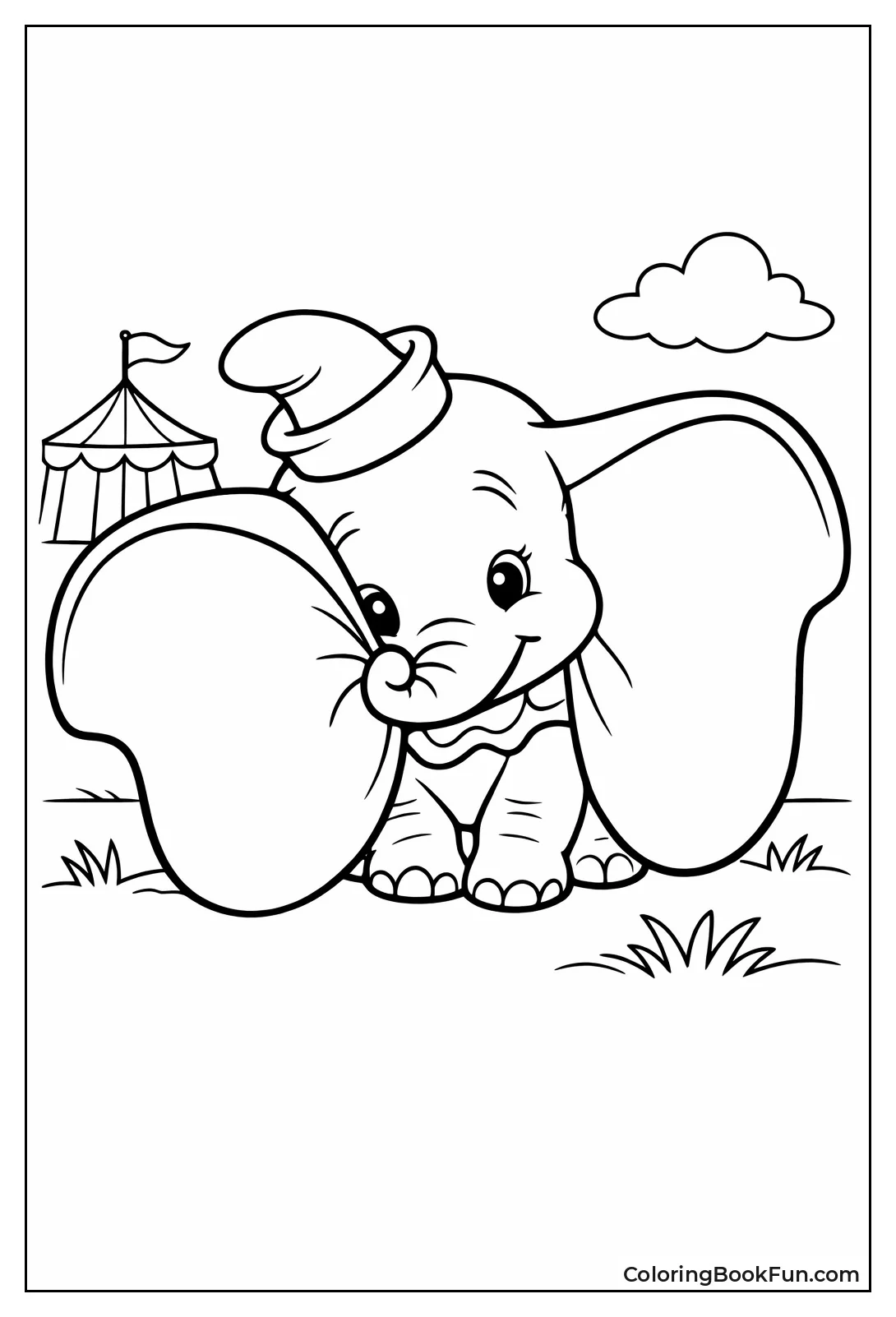 Dumbo Peeking Behind Ears