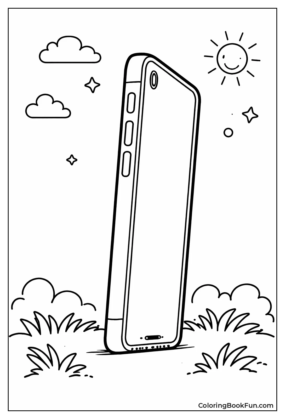 Smartphone Side View Buttons