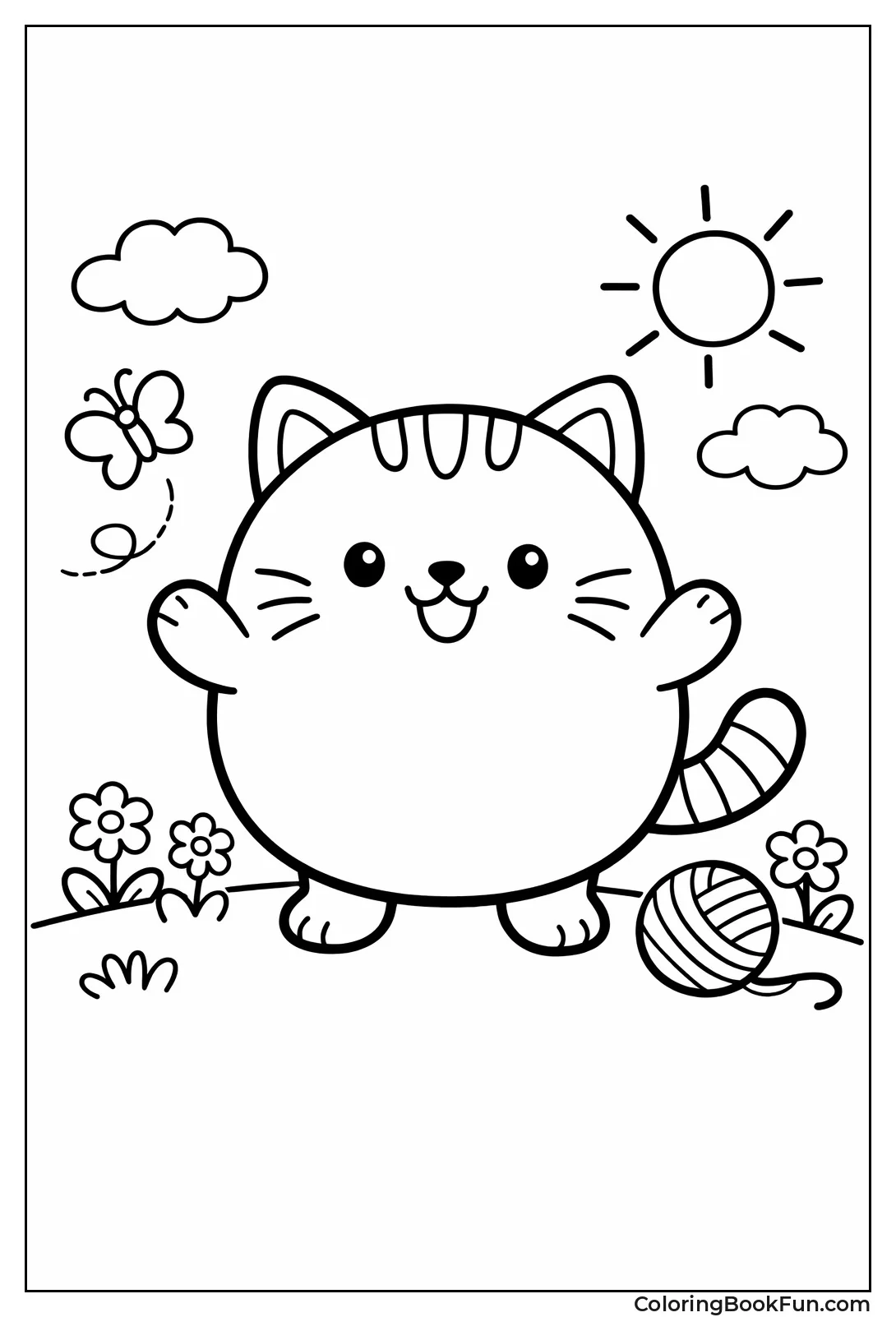 Happy Fat Cat Smiling