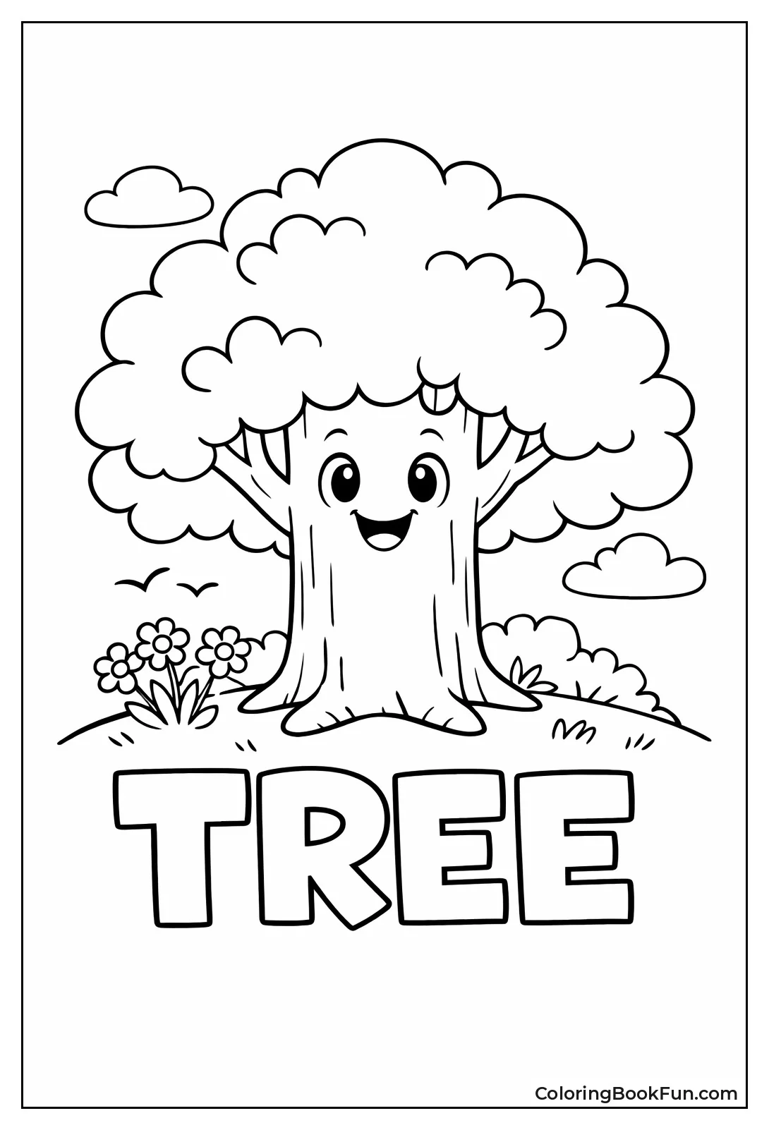 Simple Happy Kid Tree