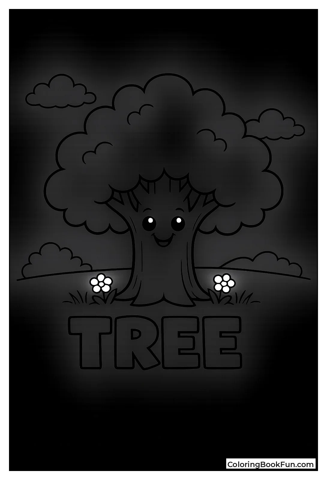 Simple Happy Kid Tree