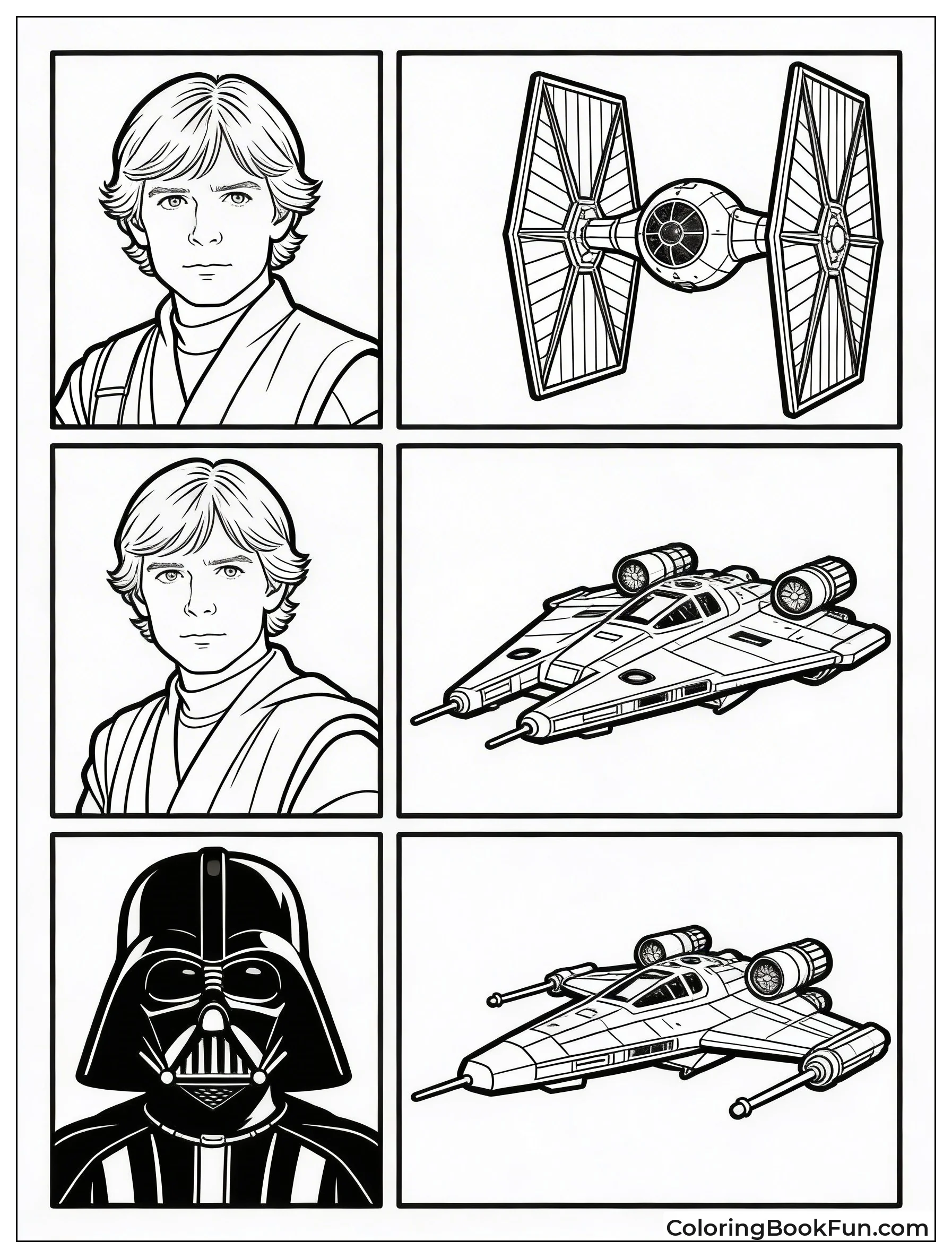 Simple Star Wars Outlines