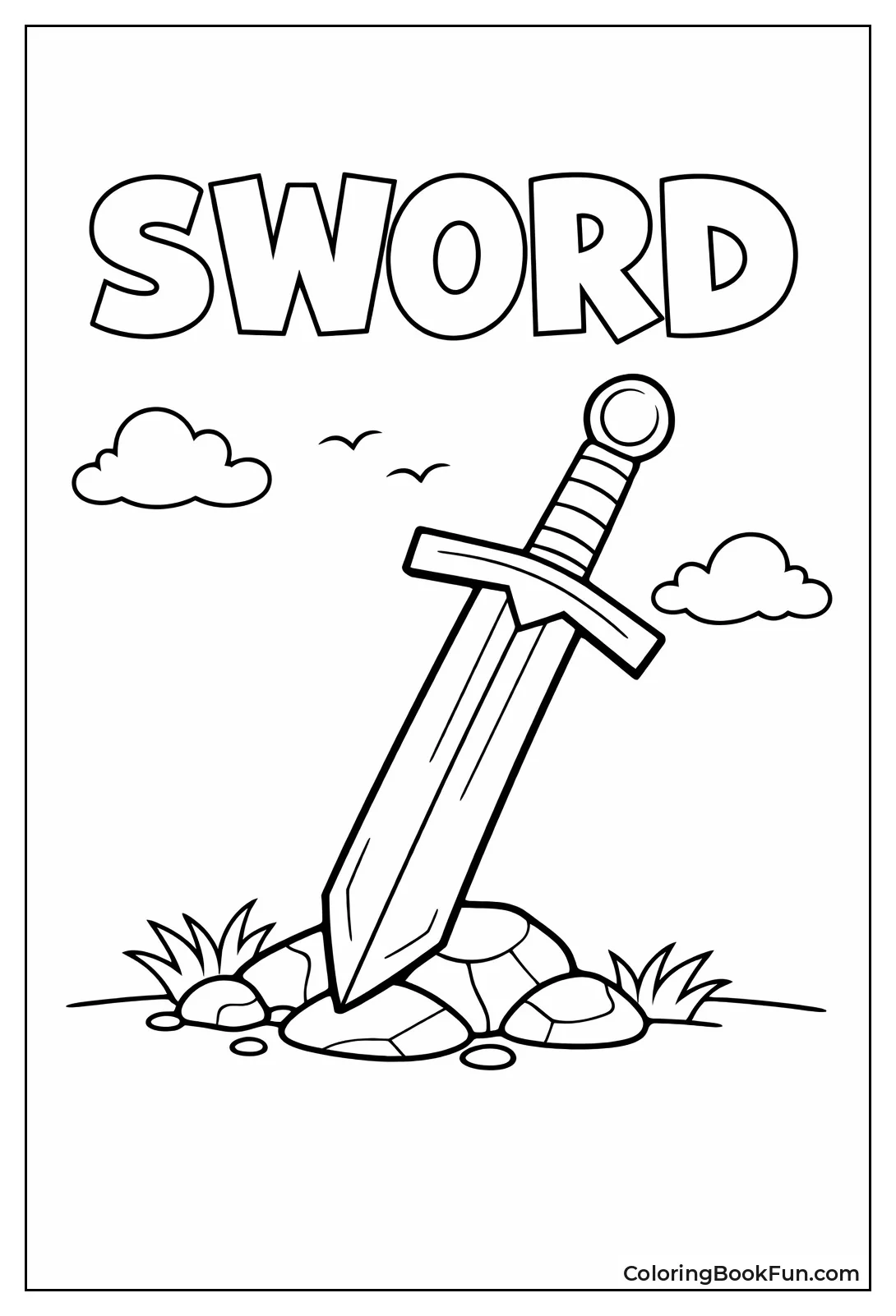 Simple Sword Outline