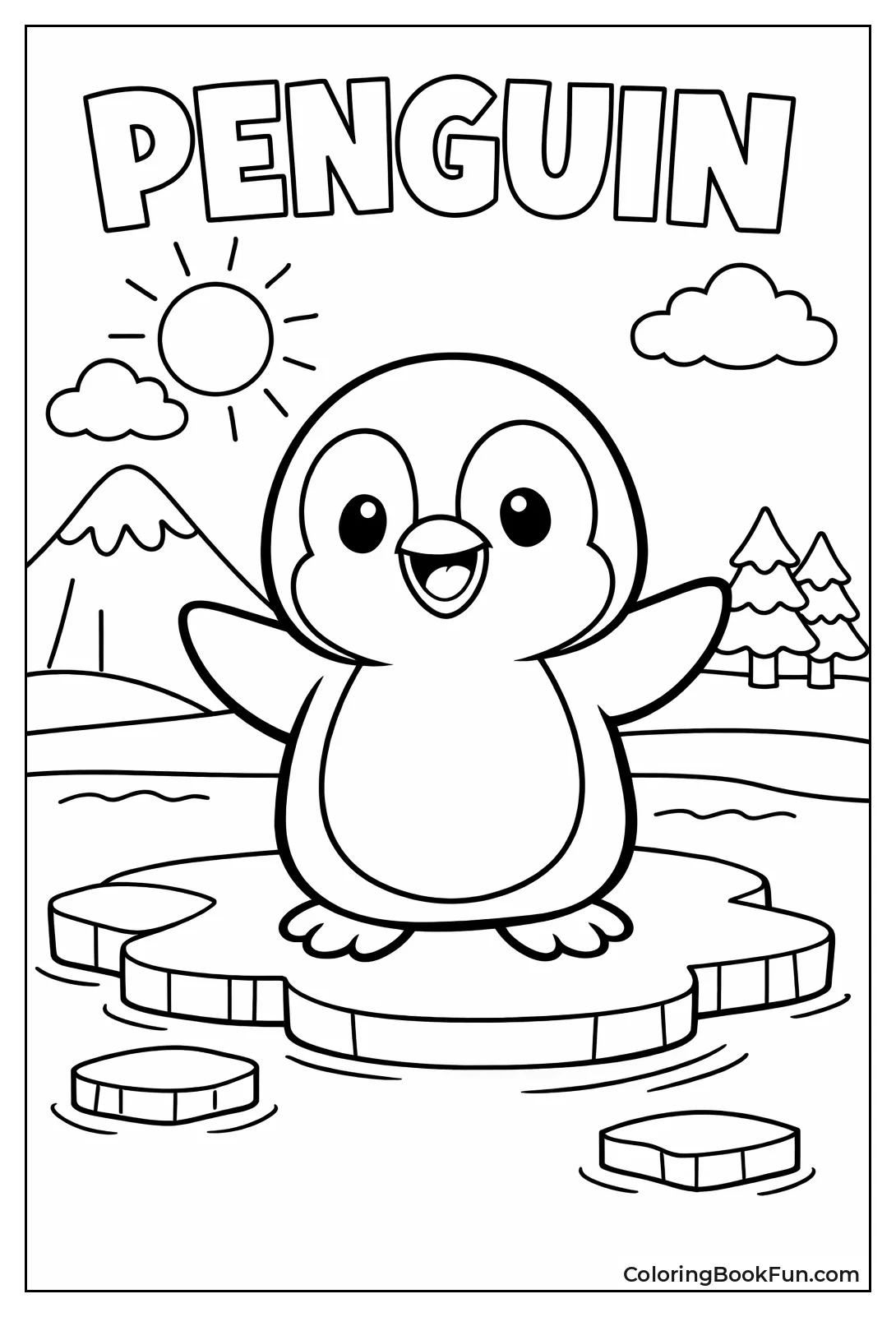 Simple Happy Toddler Penguin