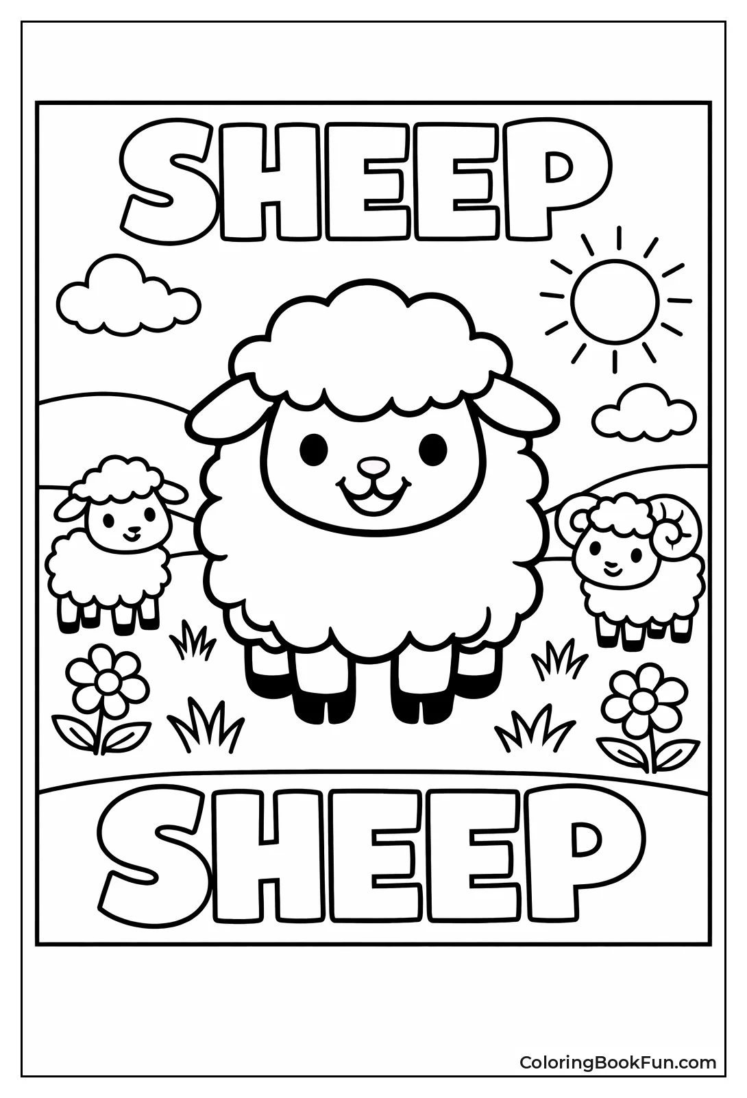 Happy Smiling Toddler Sheep