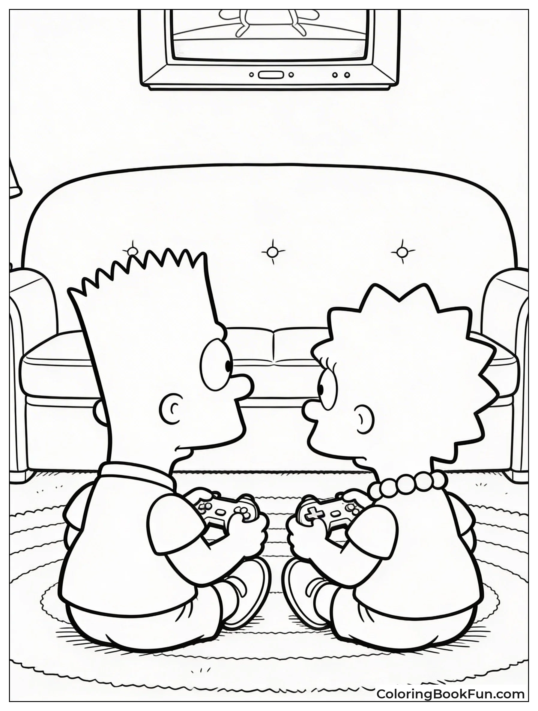 Bart Plays Games with Milhouse