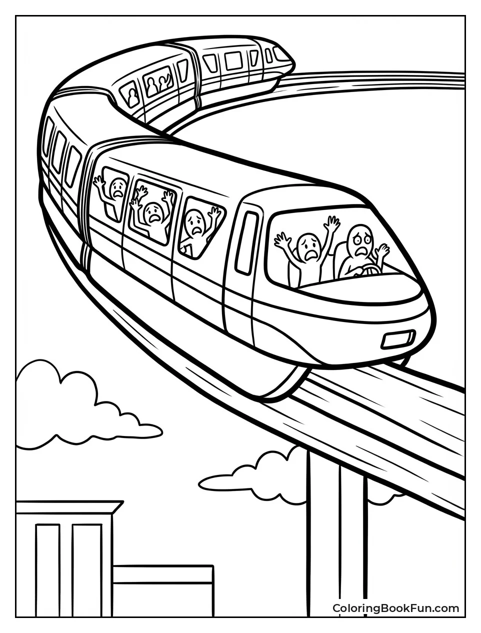 Monorail Speeds with Panicking Riders