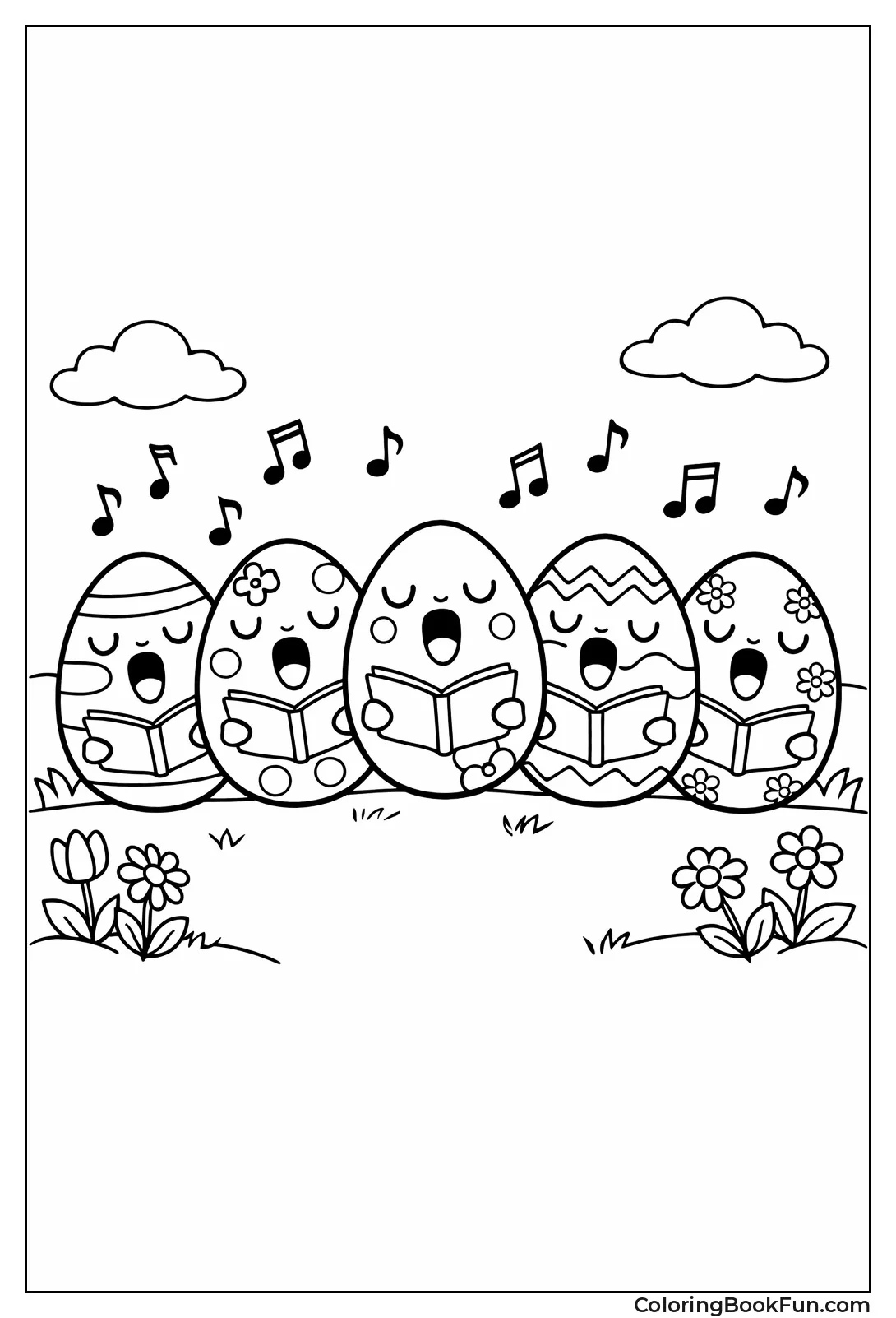 Eggs Singing in a Choir