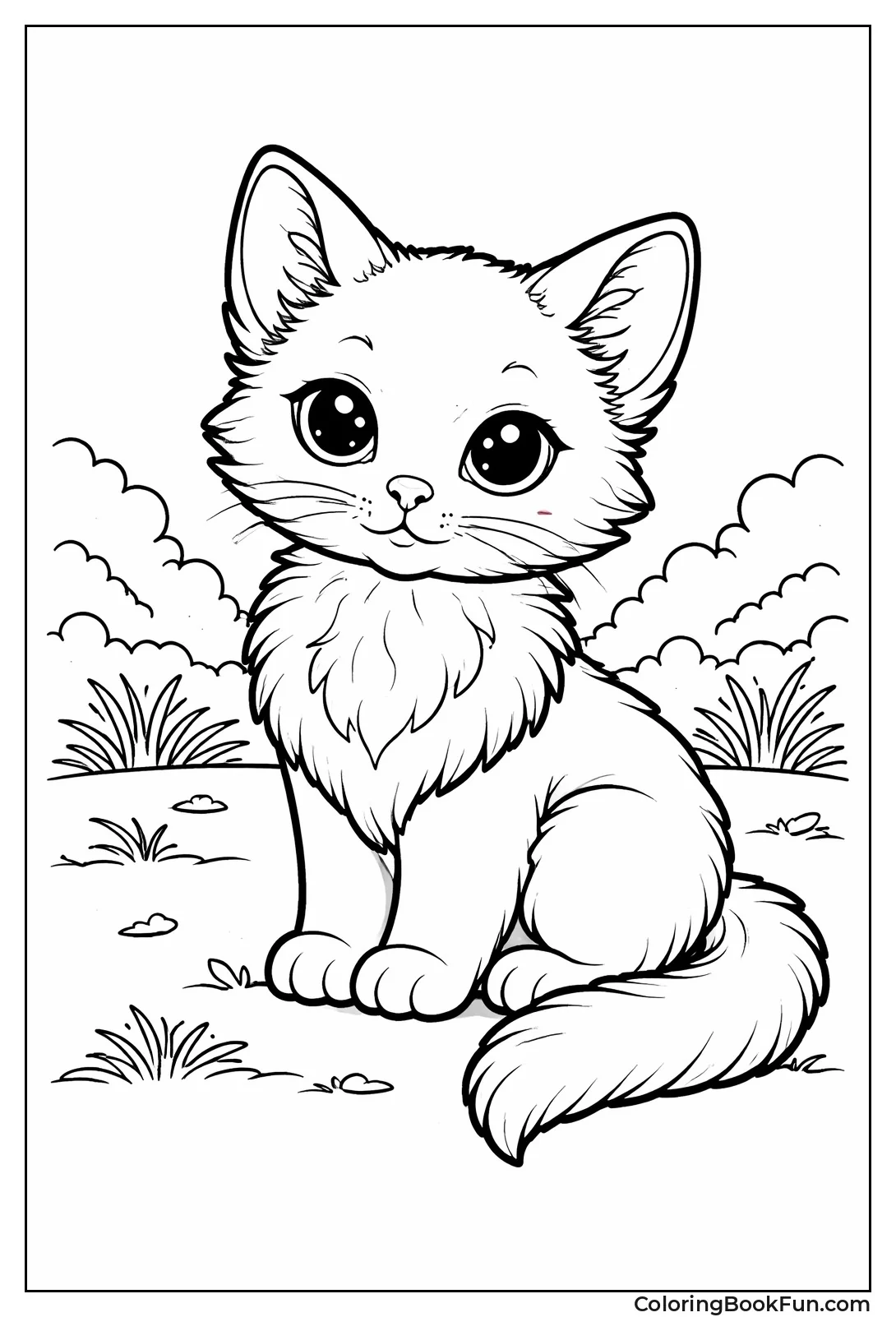 Sitting Siamese Kitten