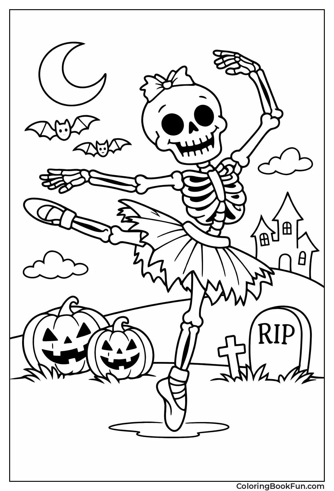 Skeleton Dancing in Tutu
