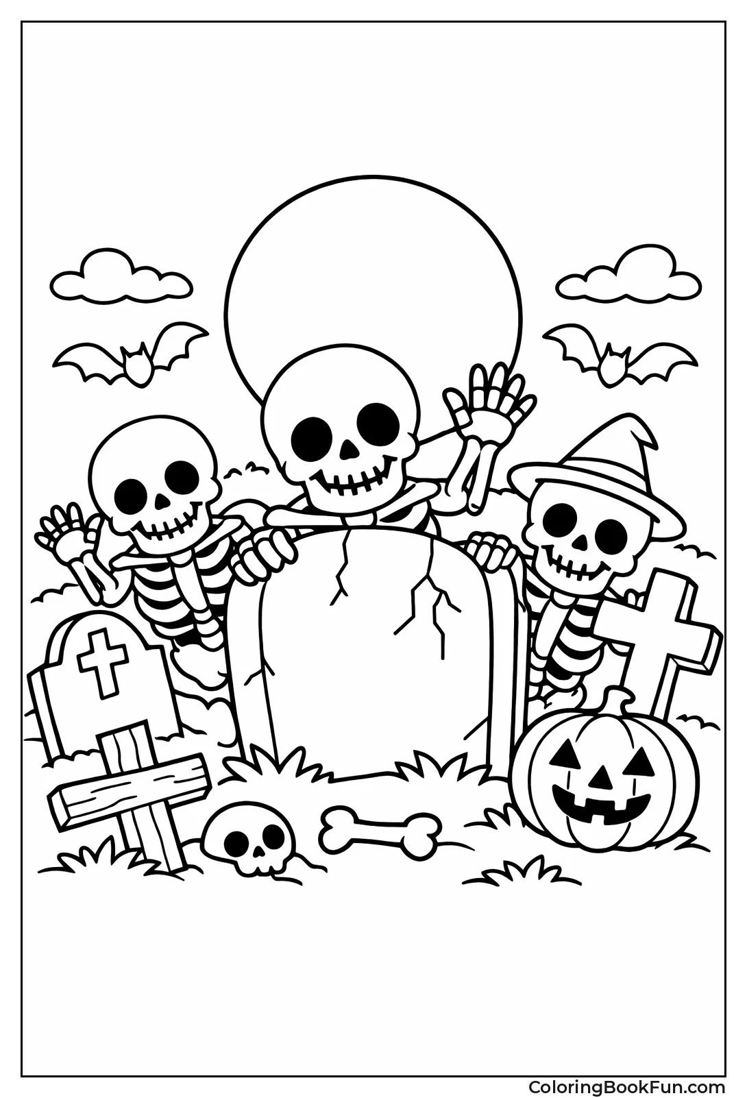 Skeletons Emerging from Graves