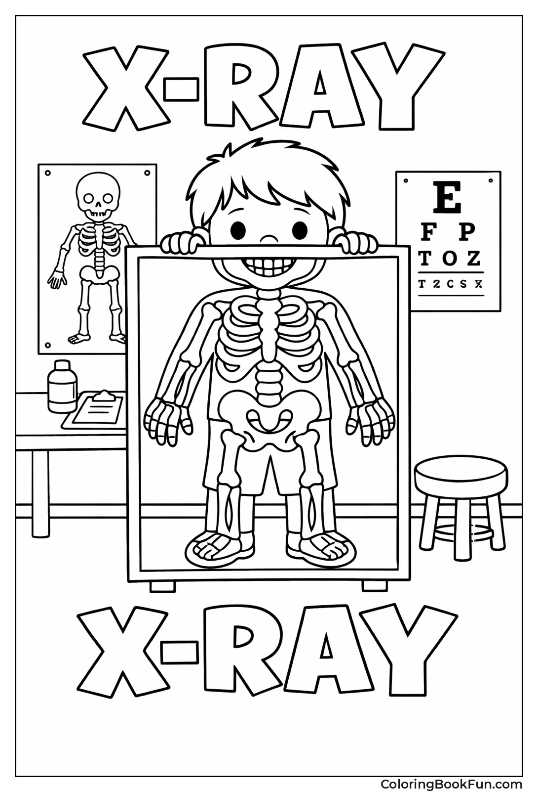 Childs X-Ray Skeleton View