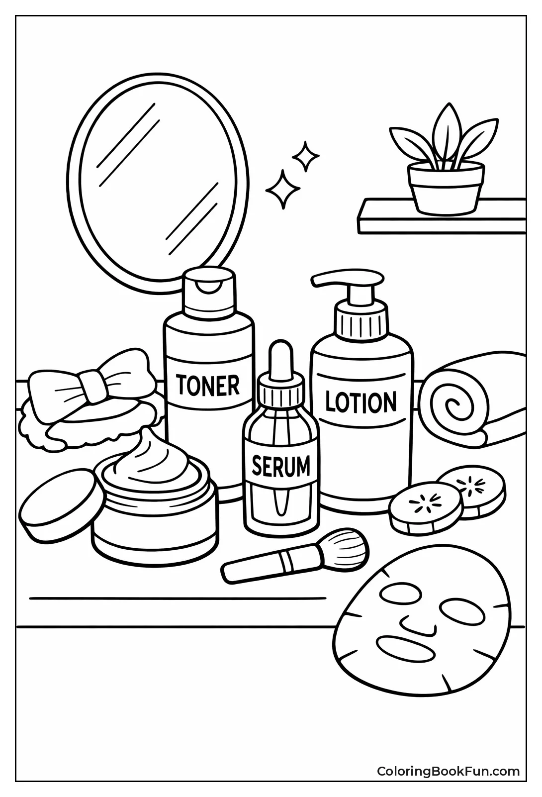 Bathroom Vanity with Products