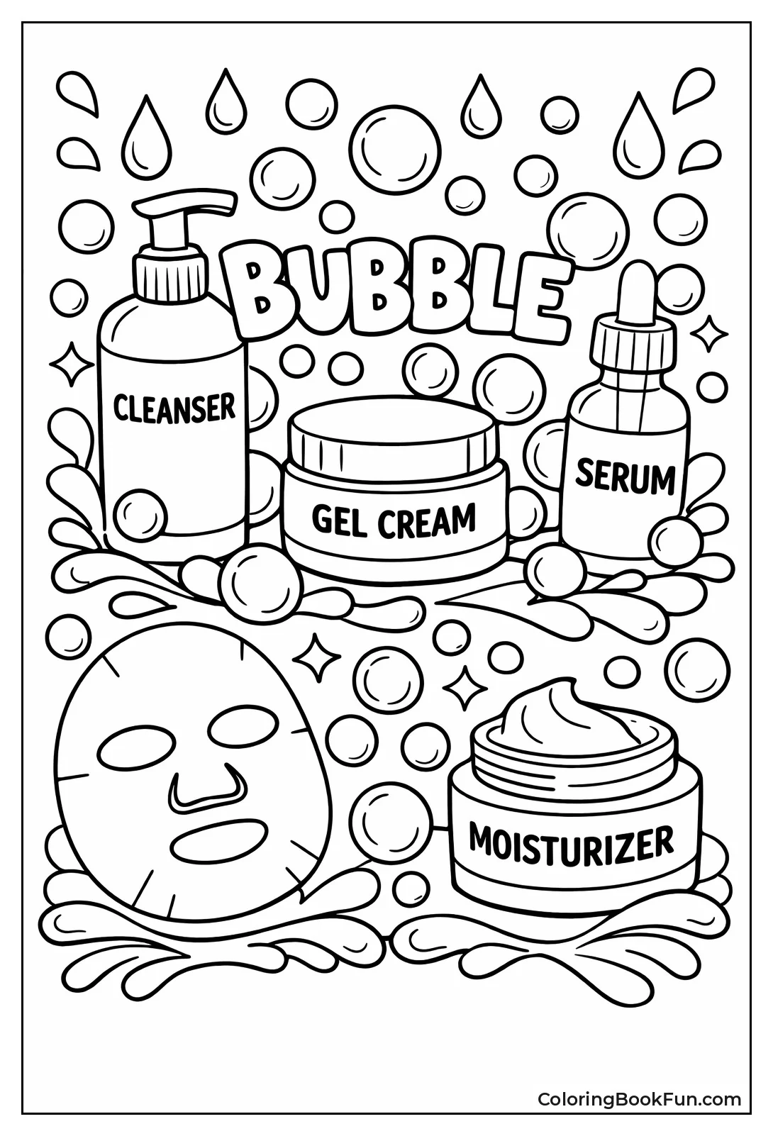 67 Skincare Coloring Pages Free PDFs ColoringBookFun