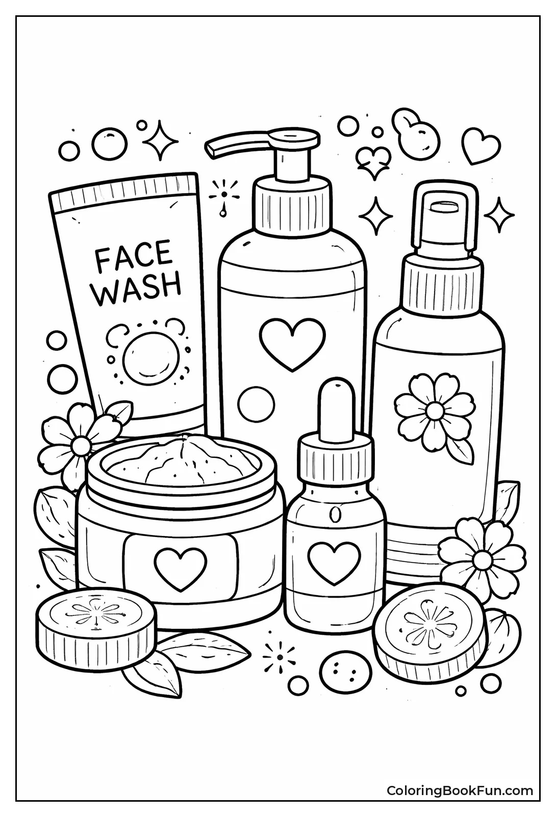 Array of Skincare Bottles