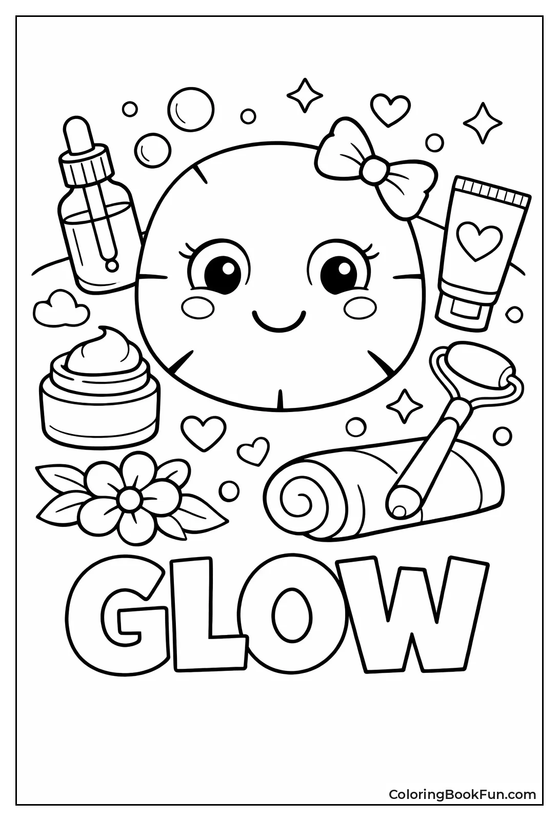 Cute Sheet Mask with Bow