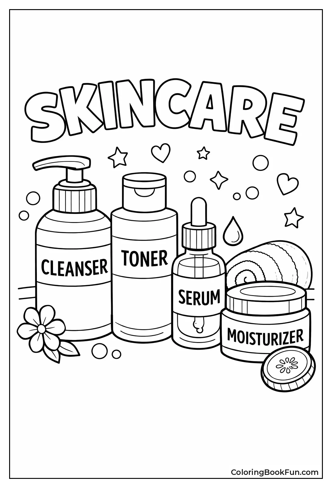 Labeled Cleanser Toner Serum