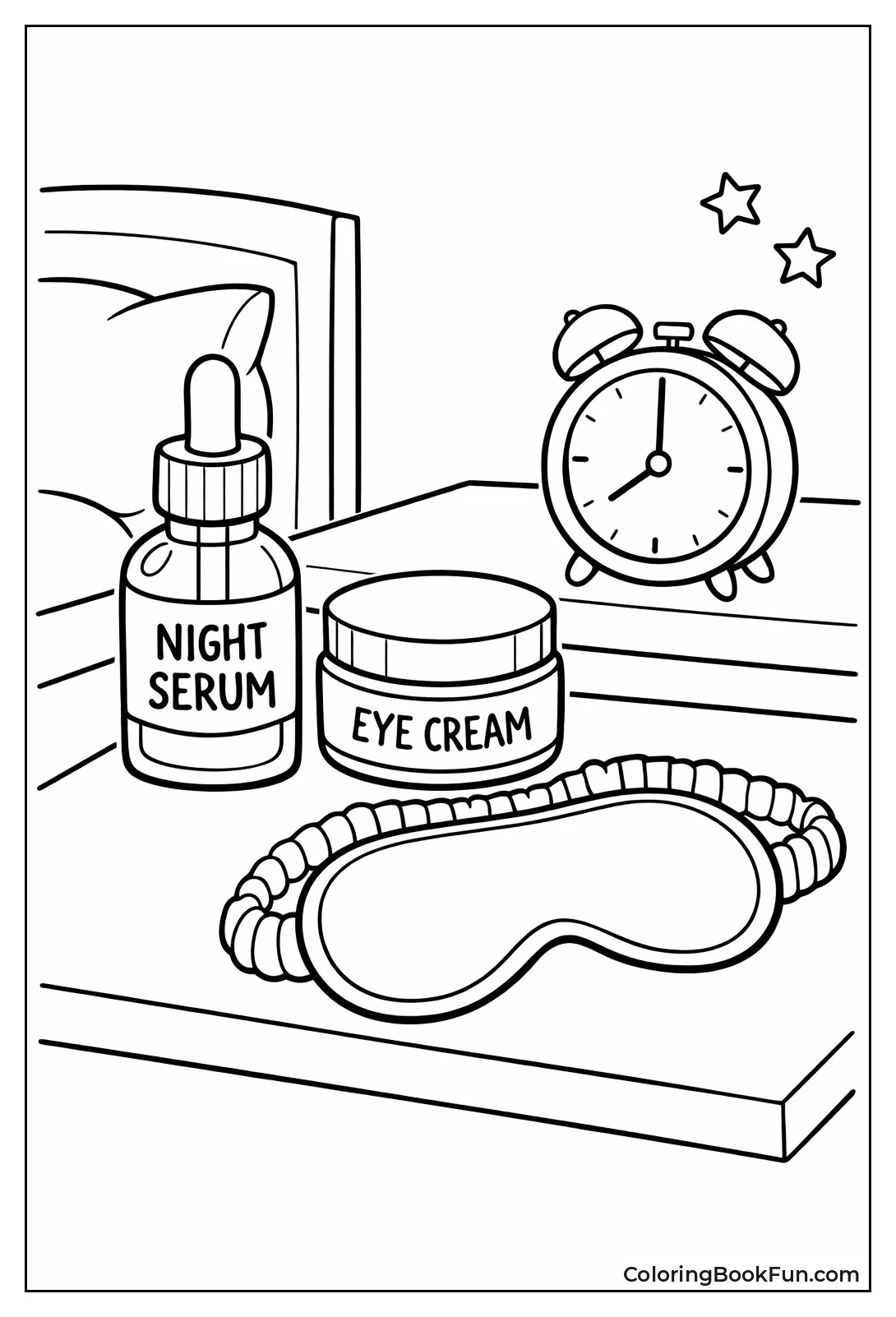 Night Serum on Bedside Table