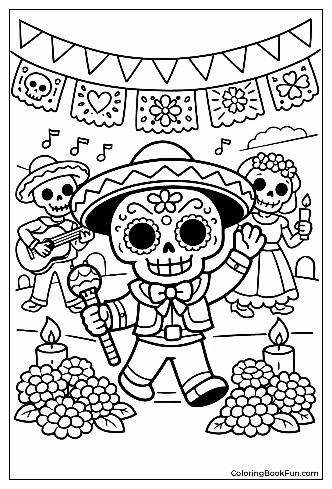 Sugar Skull Leading Parade